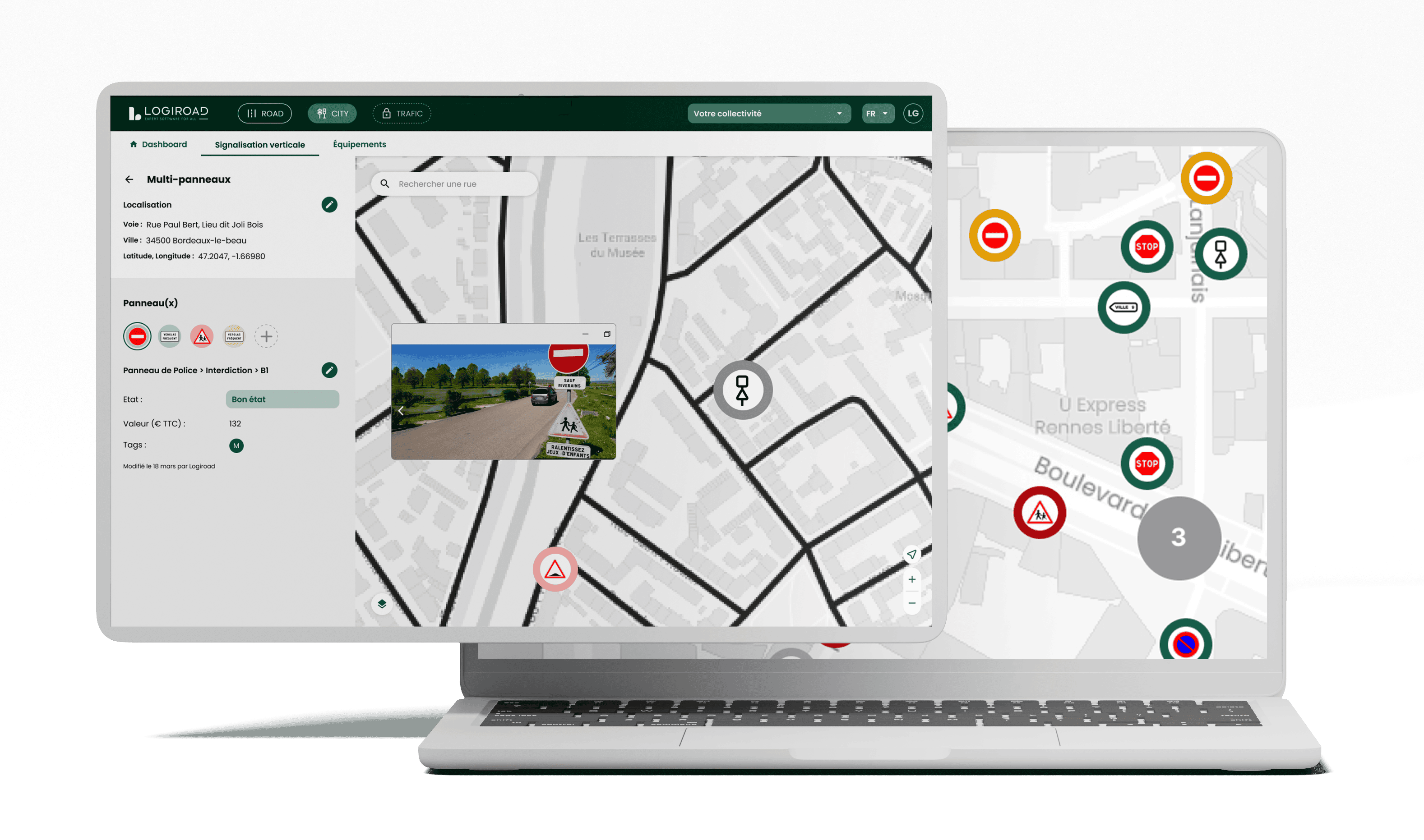 Module City Inventaire de signalisation avec Logiroad Center - Module CITY