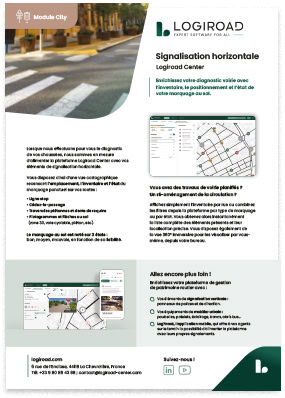 Brochure Logiroad Center, inventaire signalisation horizontale