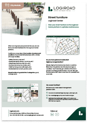 Leaflet of street furniture