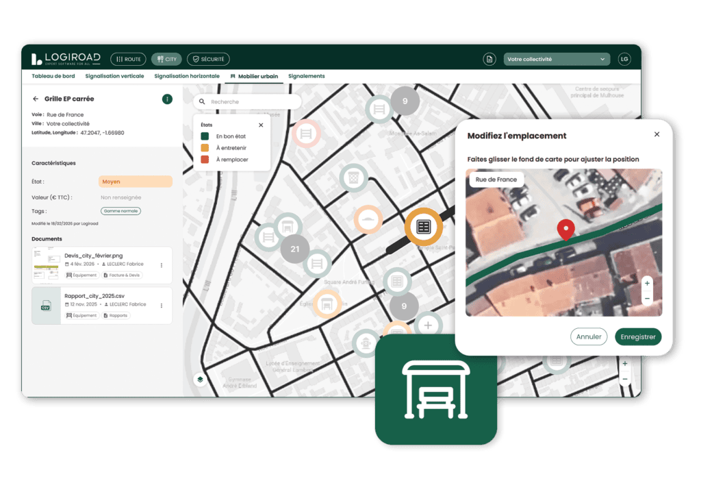 Audit mobilier urbain