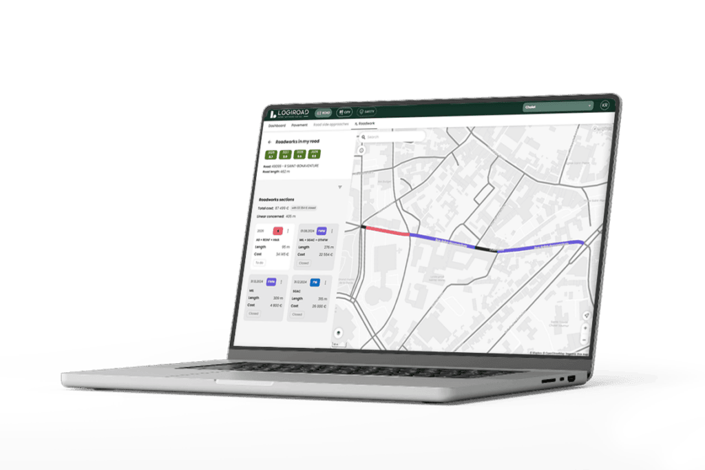 Presentation of the Road range on desktop